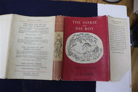 Lewis, Clive Staples - The Horse and His Boy, 1st edition, illustrated by Pauline Baynes, in price clipped d.j., with